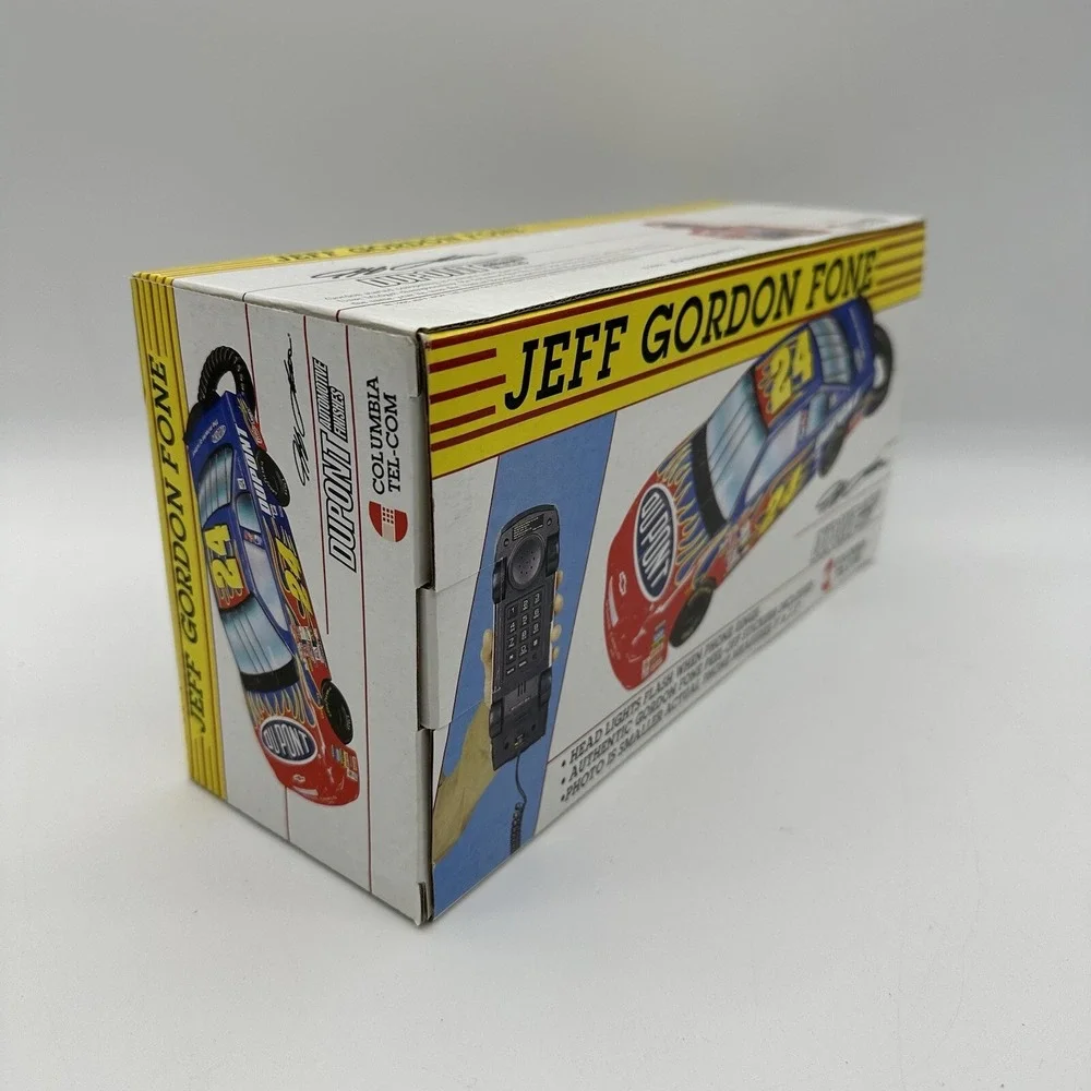 Columbia Tel-Com 1998 Jeff Gordon Fone #24 Racing Car Telephone w/ Box Phone